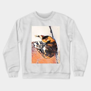 Resting Cat Crewneck Sweatshirt